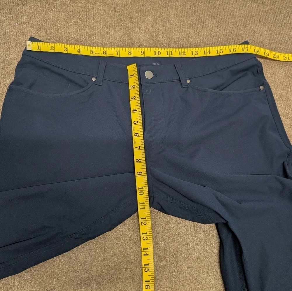 Lululemon ABC Pant Classic Warpstreme Dark Blue Men's Size 35